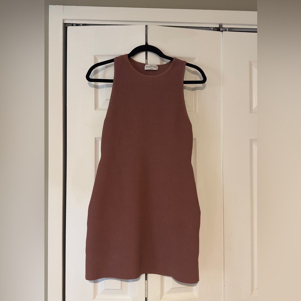 Sculpt Knit Racer Mini Dress - Picture 3 of 4